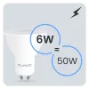 LED izzó GU10 spotlámpa PAR16 6W = 50W 580LM 3000K Meleg 120° LUMILED mozgásérzékelővel