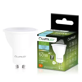   LED izzó GU10 spotlámpa PAR16 6W = 50W 580LM 6500K Hideg 120° LUMILED mozgásérzékelővel