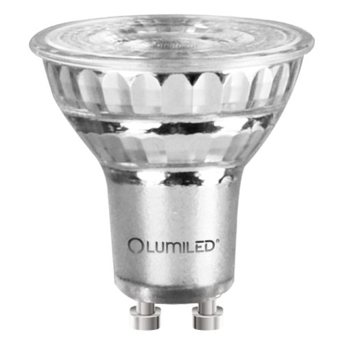 GU10 LED izzó 6W = 50W 580lm 6500K Hideg 120° Üveg LUMILED