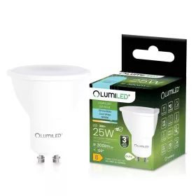   LED izzó GU10 spotlámpa PAR16 3W = 25W 300lm 6500K Hideg 120° LUMILED