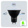 LED izzó GU10 spotlámpa PAR16 6W = 50W 600lm 4000K semleges 120° fekete LUMILED