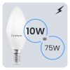 LED izzó E14 gyertya B35 10W = 75W 1100lm 3000K Meleg 180° LUMILED