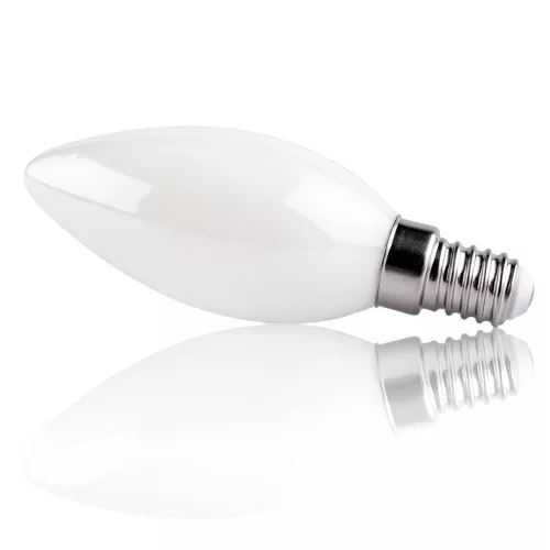 LED izzó E14 gyertya B35 2.2W 470lm = 40W 2700K meleg izzószálas 360° A osztályú LUMILED