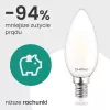 LED izzó E14 gyertya B35 2.2W 470lm = 40W 2700K meleg izzószálas 360° A osztályú LUMILED