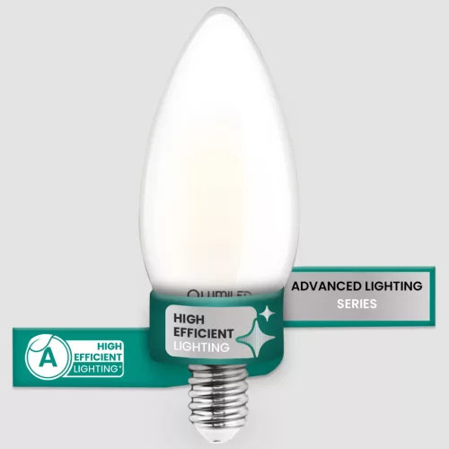 LED izzó E14 gyertya B35 2.2W 470lm = 40W 4000K semleges izzószálas 360° A osztályú LUMILED