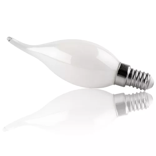 LED izzó E14 gyertya BA35 2.2W 470lm = 40W 4000K semleges 360° izzószálas A osztályú LUMILED