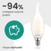 LED izzó E14 gyertya BA35 2.2W 470lm = 40W 4000K semleges 360° izzószálas A osztályú LUMILED