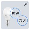 LED izzó E14 gömb alakú 10W = 75W 1100lm 4000K Semleges színű CCD 180° LUMILED