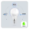 LED izzó E14 gömb alakú P45 10W = 75W 1100lm 6500K Hideg 180° LUMILED