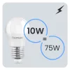 E27 LED izzó KIS GOMBÓC 10W = 75W 1100lm 4000K Semleges Színű CCD Fehér LUMILED