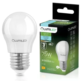   LED izzó E27 gömb alakú P45 10W = 75W 1100lm 6500K Hideg 180° LUMILED