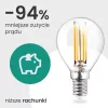 LED izzó E14 gömb alakú P45 2.2W 470lm = 40W 4000K 360° semleges izzószálas A osztályú LUMILED
