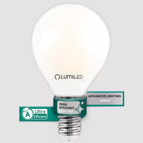 LED izzó E14 gömb alakú P45 2.2W 470lm = 40W 2700K Meleg 360° Izzószál A OSZTÁLYÚ LUMILED