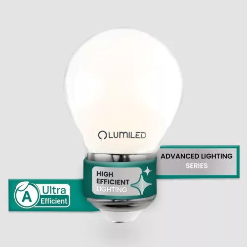 LED izzó E27 gömb alakú P45 2.2W 470lm = 40W 4000K semleges izzószálas 360° A osztályú LUMILED