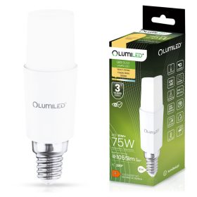 LED izzó E14 10W = 75W 1055lm 3000K Warm Stick LUMILED
