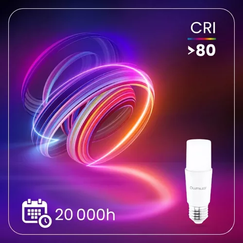 E27 cső alakú LED izzó T45 13W = 100W 1521lm Meleg 3000K 200° LUMILED