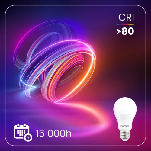 LED izzó E27 A60 2,5 W = 25 W 275 lm 6500 K Hideg 260° LUMILED