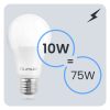 LED izzó E27 10W = 75W 1100lm 4000K SEMLEGES 260° FEHÉR PRÉMIUM LUMILED