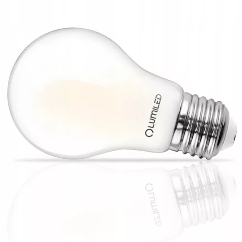 E27 A60 LED izzó 8W = 75W 1055lm 4000K Semleges 360°-os filament tejszerű LUMILED