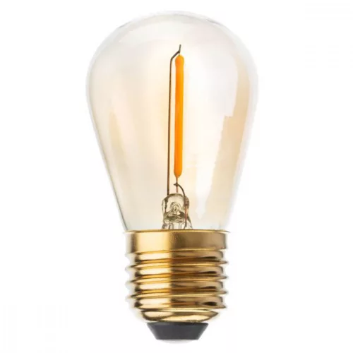 10x LED izzós készlet Girland E27 ST14 1,3W = 10W 2200K 110lm meleg LUMILED-hez