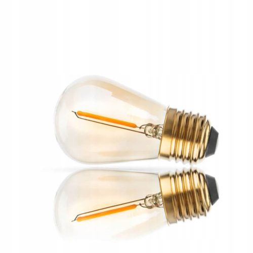 5 CSOMAGOS LED izzó E27 ST14 1,3W = 10W 2200K meleg 110lm izzószál a LUMILED Girlandhoz