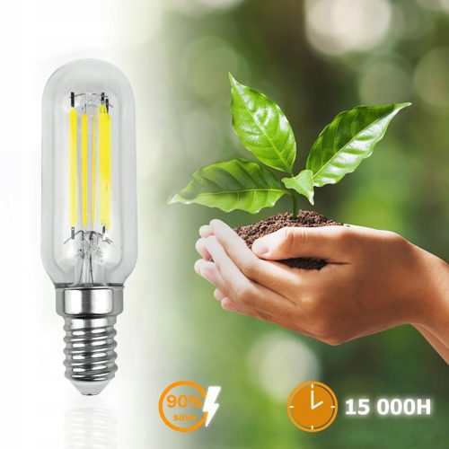 LED HŰTŐ izzó E14 T25 4W = 40W 440lm 4000K Semleges Izzószál LUMILED
