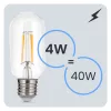 LED izzó E27 T45 IZZÓSZÁLAS 4W = 40W 470LM 3000K Meleg 360° Dekoratív LUMILED