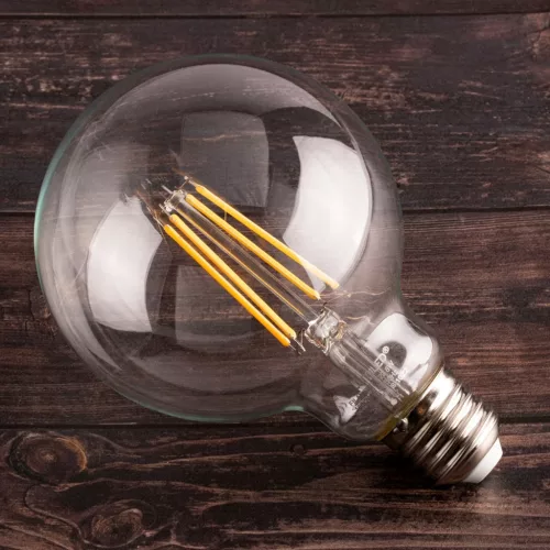 E27 G95 LED izzó 8W = 75W 4000K Semleges Globe Izzószál LUMILED