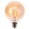 E27 LED izzó gömb alakú G95 4W = 40W 470LM 2000K Meleg 360° Borostyánszínű Izzószál LUMILED