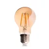 LED izzó E27 A60 4W 470LM = 40W 2000K Meleg 360° Izzószálas borostyánszínű LUMILED