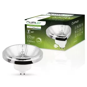   LED izzó GU10 ES111 15W = 100W 1521lm 4000K Semleges 38° ezüst fényerőszabályzó LUMILED