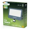 TRINOX LED reflektor 50W 5500lm CCT IP65 szürke mozgás- és alkonyérzékelő LUMILED