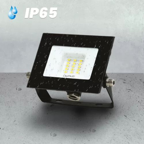 ZUNA2 LED reflektor 10W 900lm 4000K IP65 Fekete LUMILED