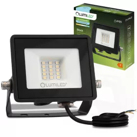 ZUNA2 LED reflektor 10W 900lm 6500K IP65 Fekete LUMILED