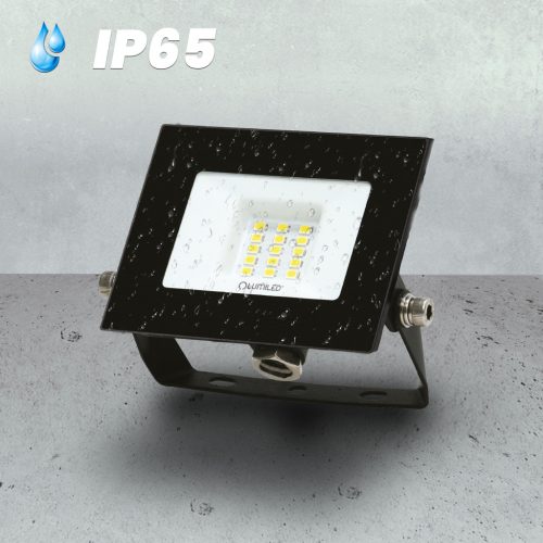 ZUNA2 LED reflektor 10W 900lm 6500K IP65 Fekete LUMILED