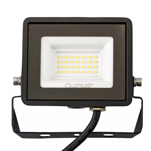 ZUNA2 LED reflektor 20W 1800lm 4000K IP65 Fekete LUMILED