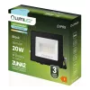 ZUNA2 LED reflektor 20W 1800lm 6500K IP65 Fekete LUMILED