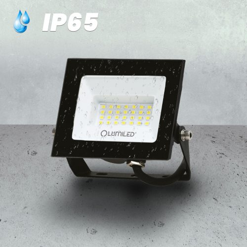 ZUNA2 LED reflektor 20W 1800lm 6500K IP65 Fekete LUMILED