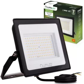 ZUNA2 LED reflektor 100W 9000lm 4000K IP65 Fekete LUMILED