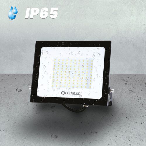 ZUNA2 LED reflektor 100W 9000lm 4000K IP65 Fekete LUMILED