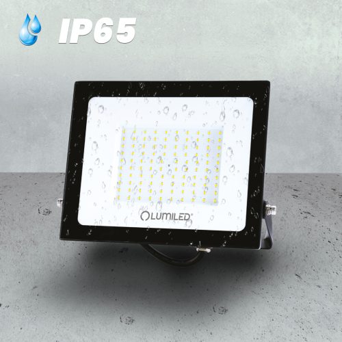 ZUNA2 LED reflektor 100W 9000lm 6500K IP65 Fekete LUMILED