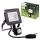 ZUNA2 LED reflektor 10W 900lm 4000K IP44 fekete mozgásérzékelő LUMILED