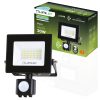 ZUNA2 LED reflektor 20W 1800lm 6500K IP44 fekete mozgásérzékelő LUMILED