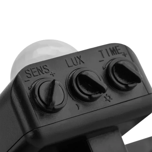 ZUNA2 LED reflektor 20W 1800lm 6500K IP44 fekete mozgásérzékelő LUMILED