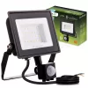 ZUNA2 LED reflektor 30W 6500lm 6500K IP44 fekete mozgásérzékelő LUMILED