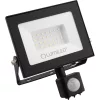 ZUNA2 LED reflektor 30W 6500lm 6500K IP44 fekete mozgásérzékelő LUMILED