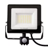 ZUNA2 LED reflektor 50W 4500lm 6500K IP44 fekete mozgásérzékelő LUMILED