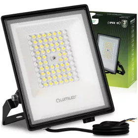   Világos kültéri LED reflektor, vízálló, 50W, 5500lm, 4000K, IP65, LUMILED