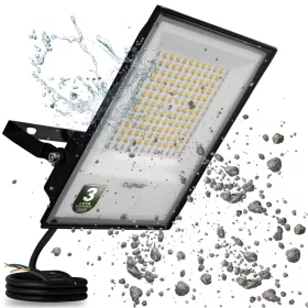   Világos kültéri LED reflektor 100W 11000lm 4000K Vízálló IP65 LUMILED