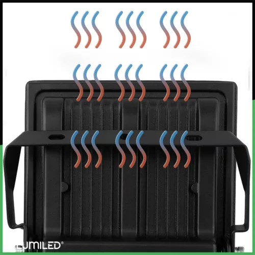 Világos kültéri LED reflektor 100W 11000lm 4000K Vízálló IP65 LUMILED